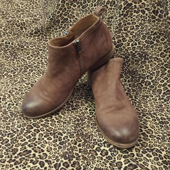 2264 Size 9M Franco Santo Brown Booties - Picture 1 of 7